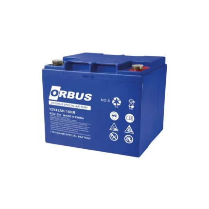 Orbus 12V 42Ah Jel Akü ( Engelli Araç Aküsü )