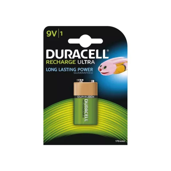 Duracell 9V 170mAh Şarj Edilebilir Pil