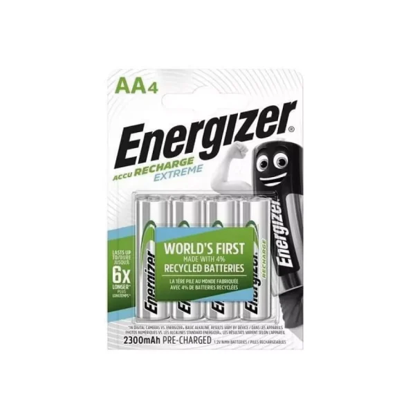 Energizer Extreme AA 2300mAh Şarj Edilebilir Kalem Pil 4'lü Paket