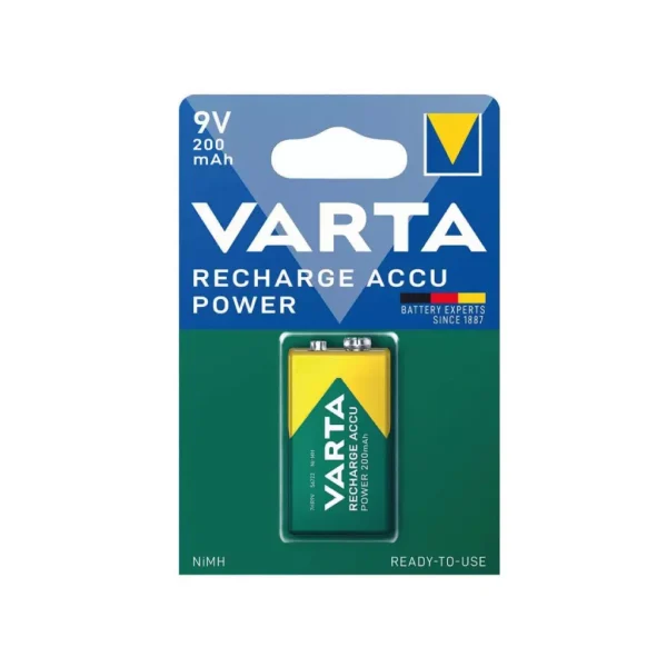 Varta 9V 200 mAh Ready2Use Şarjlı Pil