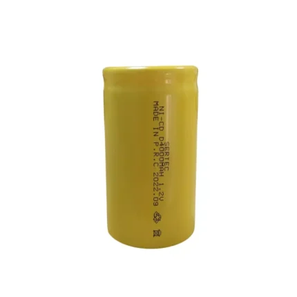 Sertec - 1.2V 4000 Mah - D Büyük Boy - Ni-CD Şarjlı Pil - (Başsız / Flat Head)
