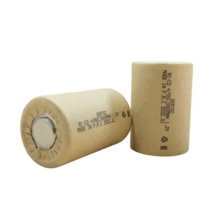 Sertec 1.2V Ni-Cd 4/5 SC 1000 Mah Kağıt Şarjlı Pil 3C (Başsız/Flat Head)