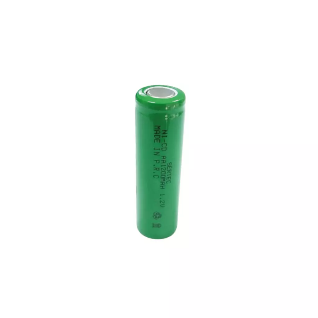 pil252 Sertec - 1.2V 1200 Mah - AA - Ni-Cd Şarjlı Pil - (Başsız / Flat Head) - Görsel 1